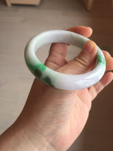 Load image into Gallery viewer, 卖了  57mm certified Type A 100% Natural sunny green/purple/white(白底青) Jadeite Jade bangle BF138-4073
