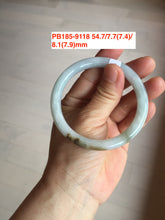 Load image into Gallery viewer, Type A 100% Natural dark green/white/black/purple Jadeite Jade bangle (with big defects) group 4
