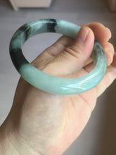 Load image into Gallery viewer, 53mm certified 100% natural Type A icy watery dark green brown jadeite jade bangle AH102-4492
