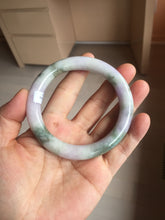 Load image into Gallery viewer, 58.8mm Certified Type A 100% Natural earthy brown green purple yellow jadeite Jade bangle  PB162-1102
