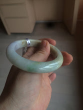 Load image into Gallery viewer, Reserved! Please don&#39;t order. Thanks. 55.5mm Certified 100% natural Type A sunny green/purple/yellow (FU LU SHOU) jadeite jade bangle AM74-5349
