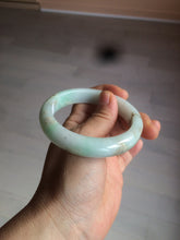 Load image into Gallery viewer, 55.8mm certified 100% natural Type A sunny green/white/brown jadeite jade bangle Y137-3334
