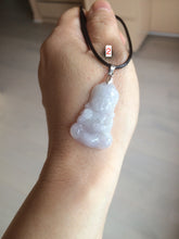 Load image into Gallery viewer, 全卖了N 100% Natural white light purple jadeite Jade baby buddha (宝宝佛) pendant group B98
