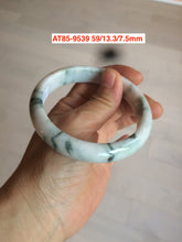 Load image into Gallery viewer, 52-60mm certified Type A 100% Natural green gray black Jadeite Jade bangle GC24 (add on item)
