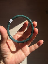 Load image into Gallery viewer, 59mm Certified Type A 100% Natural light green/blue/gray Guatemala slim round cut Jadeite bangle BP211-1014
