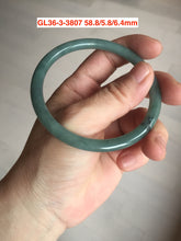 Load image into Gallery viewer, Sale! Certified type A 100% Natural green/white Jadeite bangle(different size with defects) group 2
