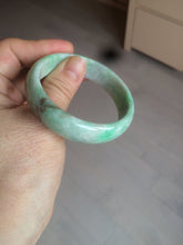 Load image into Gallery viewer, 50.5mm Certified Type A 100% Natural sunny apple green/brown oval Jadeite Jade bangle AZ134-1459
