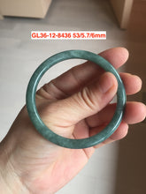 Load image into Gallery viewer, Type A 100% Natural dark green/white/black Jadeite Jade bangle (with defects) group 1
