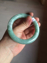 Load image into Gallery viewer, 55mm Certified type A 100% Natural green/white round cut Jadeite bangle BF79-4490
