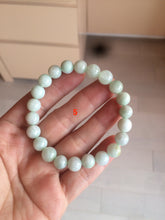 Load image into Gallery viewer, 100% natural type A green/white jadeite jade beads bracelet group BK54
