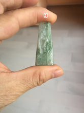 Load image into Gallery viewer, 100% Natural type A light green safe and sound pendant with the carved hieroglyph of &quot;Buddha&quot; jadeite Jade pendant group B99
