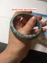 Load image into Gallery viewer, 58-64mm certified 100% Natural type A green/gray jadeite jade bangle group S33 (Clearance)
