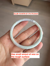 Load image into Gallery viewer, 53-59mm Type A 100% Natural light green/yellow/gray round cut Jadeite Jade bangle group GL28 Add-on items.
