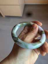 Load image into Gallery viewer, 59mm Certified Type A 100% Natural green/purple/brown pink camouflage color Jadeite Jade bangle BG69-5292
