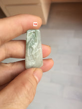 Load image into Gallery viewer, 100% Natural type A light green safe and sound pendant with the carved hieroglyph of &quot;Buddha&quot; jadeite Jade pendant group B99
