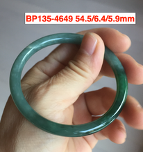 Load image into Gallery viewer, Type A 100% Natural dark green/white/black Jadeite Jade bangle (with defects) group 1
