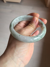 Load image into Gallery viewer, 59mm Certified Type A 100% Natural green gray Jadeite Jade bangle BN17-7070
