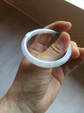 Load image into Gallery viewer, 49.5mm Certified Type A 100% Natural icy watery light green purple Jadeite Jade bangle PA73-6337
