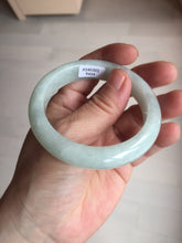 Load image into Gallery viewer, 52.5mm certified 100% natural Type A light  green white jadeite jade bangle AR116-9424
