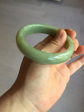 Load image into Gallery viewer, 56.4mm certified 100% Natural green/yellow nephrite Hetian Jade bangle HF79-8445
