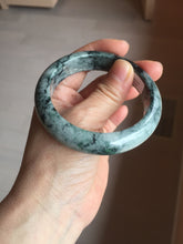 Load image into Gallery viewer, 56mm Certified Type A 100% Natural dark green blue The vines of time Jadeite Jade bangle PA61-5319
