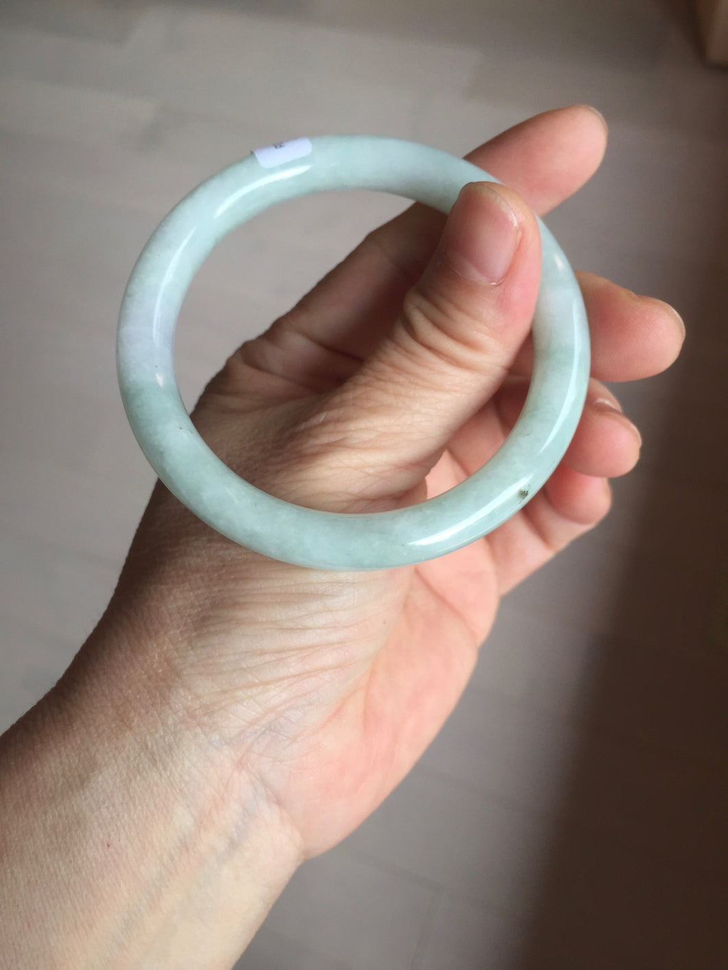 55mm certified 100% natural Type A light green round cut jadeite jade bangle BP162-2773