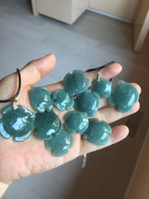 Load image into Gallery viewer, 100% Natural type A dark green/blue/black/gray Guatemala jadeite jade 3D tropical fish Pendant group PD94
