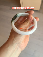 Load image into Gallery viewer, Sale! Type A 100% Natural dark green/white/black Jadeite Jade bangle with defects group 3
