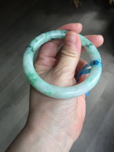 Load image into Gallery viewer, 卖了 56mm certified 100% natural type A sunny green round cut jadeite jade bangle AD116-6633
