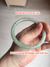 Load image into Gallery viewer, Type A 100% Natural dark green/white/black Jadeite Jade bangle (with defects) group 1
