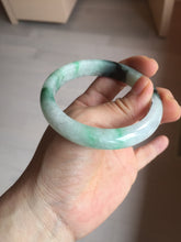 Load image into Gallery viewer, 56.9mm 100% natural Type A sunny green white purple jadeite jade bangle BN6-8241
