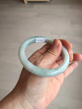 Load image into Gallery viewer, 56.4 mm certificated Type A 100% Natural light green Jadeite Jade bangle BK44-7848
