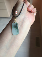 Load image into Gallery viewer, 100% Natural type green white with green flying flowers Jadeite Jade safe and sound pendant group PC28
