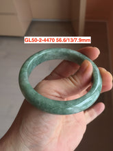 Load image into Gallery viewer, 54-63mm certified Type A 100% Natural dark green/white/black Jadeite Jade bangle group with defects GL1
