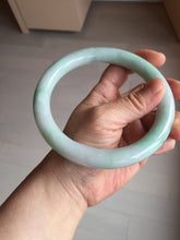 Load image into Gallery viewer, 75.7mm certified Type A 100% Natural sunny green/light green round cut plus size Jadeite Jade bangle AY100-9626
