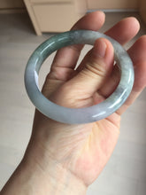 Load image into Gallery viewer, 57.1mm certified 100% natural icy watery oily dark green purple jadeite jade bangle BH90-9116
