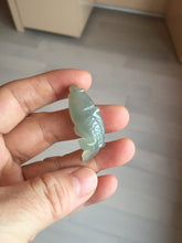 Load image into Gallery viewer, 100% Natural green/dark green/yellow/purple jadeite jade 3D fish Pendant group BF154
