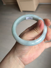 Load image into Gallery viewer, 57.5mm Certified 100% natural Type A light green white jadeite jade bangle B116-5269
