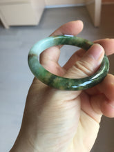 Load image into Gallery viewer, 51.8mm certified 100% natural Type A deep forest green/mountain yellow brown jadeite jade bangle PA77-6300
