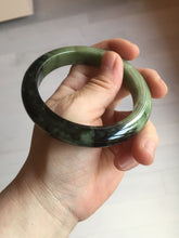 Load image into Gallery viewer, 58.5mm Certified 100% natural Type A dark green/black/brown jadeite bangle PD33-9778
