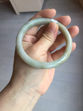 Load image into Gallery viewer, 57.5mm Certified Type A 100% Natural light green gray brown jadeite Jade bangle PD169-6318
