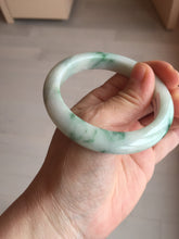 Load image into Gallery viewer, 54mm Certified 100% natural Type A sunny green/white  jadeite jade bangle BK97-0352
