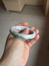 Load image into Gallery viewer, 52mm certified natural 100% natural Type A dark green sunny green brown purple oval jadeite jade bangle PB235-1093
