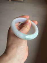 Load image into Gallery viewer, 52.5mm Certified Type A 100% Natural light green white purple Jadeite bangle AU22-0872
