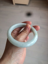 Load image into Gallery viewer, 57.4mm certified type A 100% Natural watery green jadeite jade bangle BK62-4036
