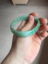 Load image into Gallery viewer, 55mm Certified type A 100% Natural sunny green yellow brown oval Jadeite bangle AD114-6635
