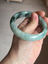 Load image into Gallery viewer, 57.2mm certified natural Type A icy watery dark green/black jadeite jade bangle BK130-8238
