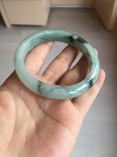 Load image into Gallery viewer, 59mm Certified Type A 100% Natural icy watery light green dark green Jadeite Jade bangle BP37-8908
