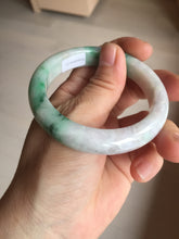 Load image into Gallery viewer, 53.7mm Certified 100% natural Type A sunny green purple jadeite jade bangle BQ34-4135
