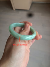 Load image into Gallery viewer, 49mm Certified Type A 100% Natural sunny apple green/red oval Jadeite Jade bangle BG62-0165
